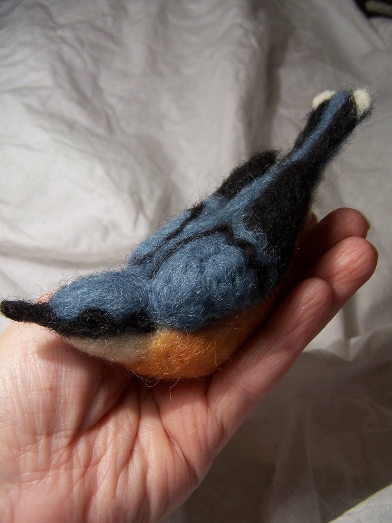 Needle Felted Nuthatch/by ~LittleCatsFeet