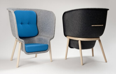 'Pod' chair by Benjamin Hubert for De Vorm