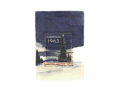 每张“邮票画”的创作过程，都是从真实的小邮票开始的。把邮票贴在白纸上作为画面主题，用水彩和水粉来绘制扩大的场景。