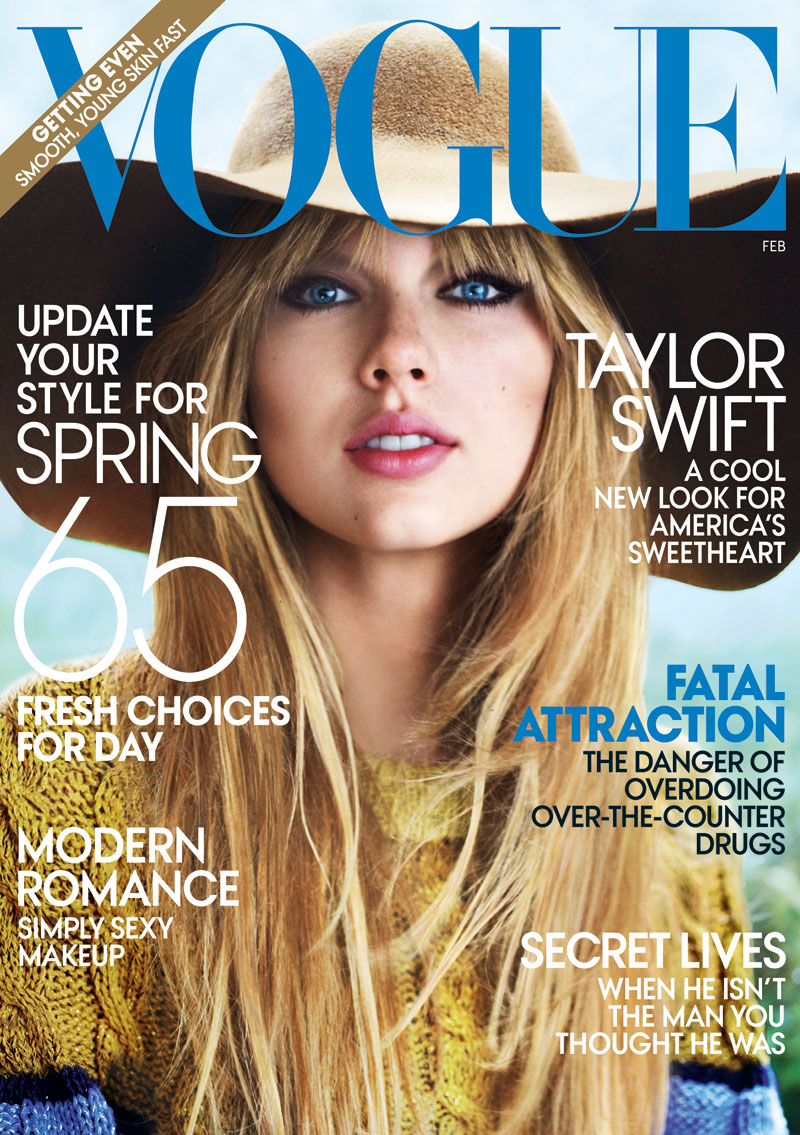 乡村小美女 Taylor Swift 演绎 Vogue 美国版2012年2月刊封面