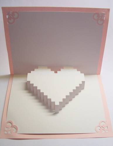 3d heart card~