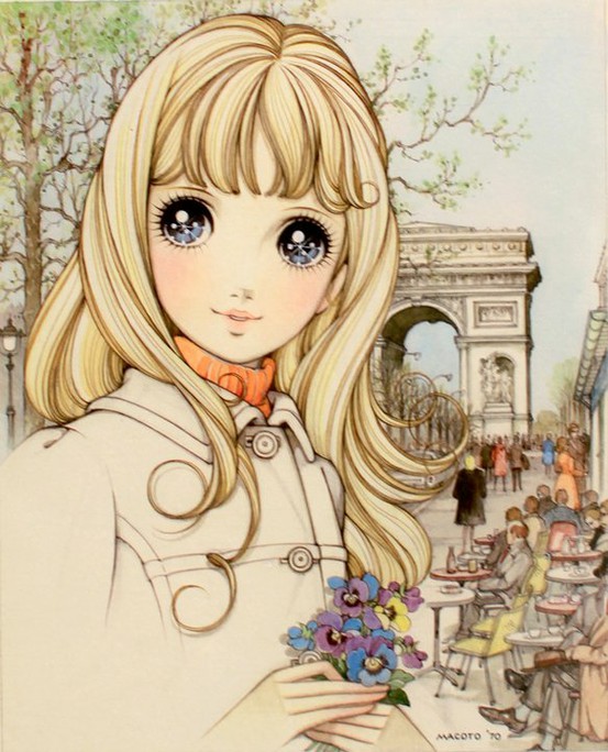 曾经的插画：Makoto Takahashi~Paris。