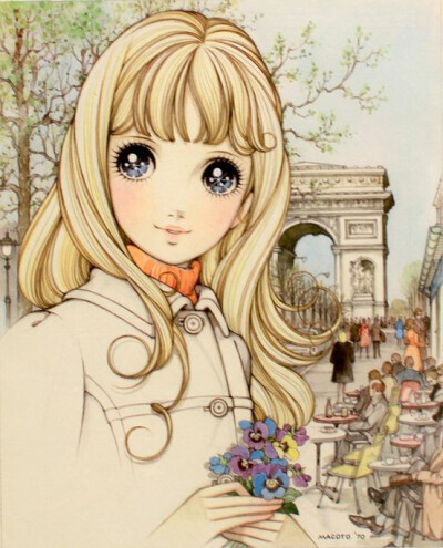 曾经的插画：Makoto Takahashi~Paris。