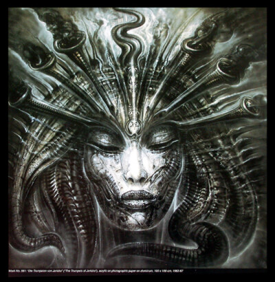 H.R Giger 1940年出生于瑞士，集画家、雕塑家、建筑师和设计师为一身。 他被世界作为超现实主义者所认可，被誉为——“异形之父”。