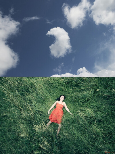 仰视天空，寂静无声