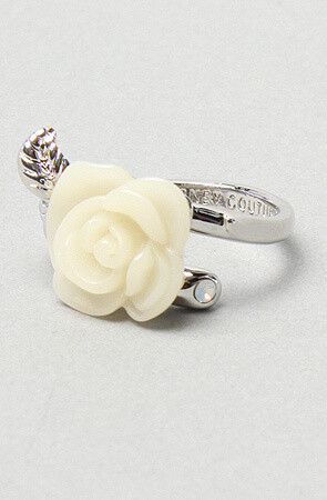 The Rose Ring in White美国代购 Disney Couture Rose白玫瑰戒指