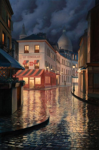 Eugene Lushpin城市风景插画2..