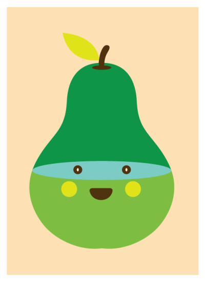 yeohgh插画之萌梨Mr Pear