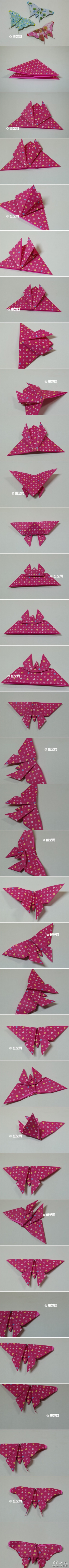 蝴蝶折纸。
