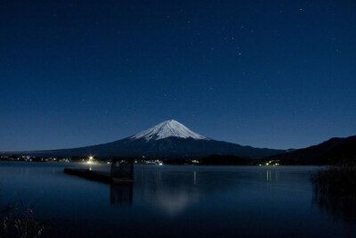 靜かな夜空 靜かな山脈