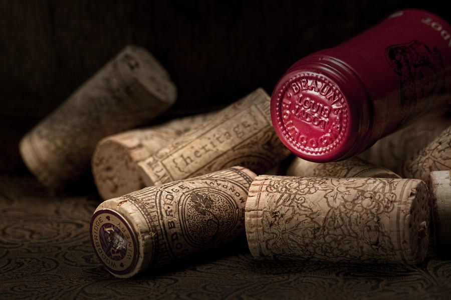 Wine Corks Still Life IV Photograph by Tom Mc Nemar