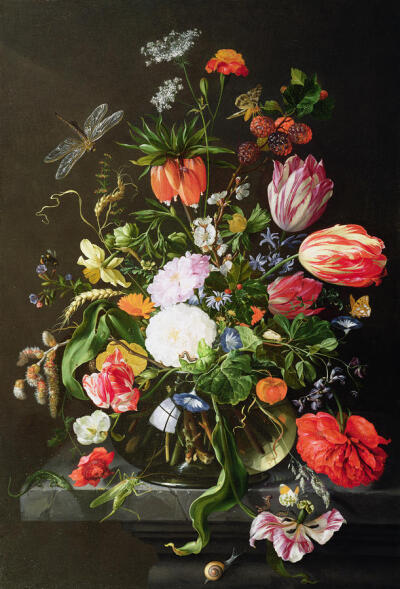 Still Life of Flowers Painting by Jan Davidsz de Heem