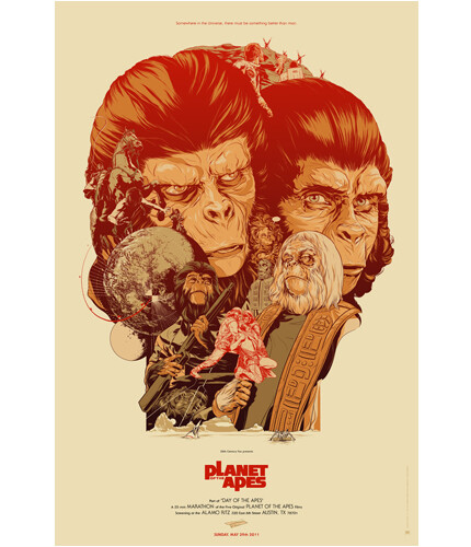 《Plant of the Apes》海报 by Martin Ansin