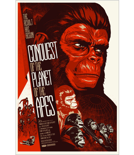 《Conquest of the Planet of the Apes》海报 by Phantom City Creative