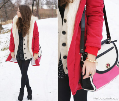 Delamo Bracelet, Wholesale Coat, Romwe Sweater, Manie Bag, H&M Skirt, Cutesy Shoes Wedges, Regal Rose Ring