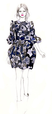 【秋冬服装设计插画】Teri Chung，美国纽约插画师，1981年出生于韩国汉城。