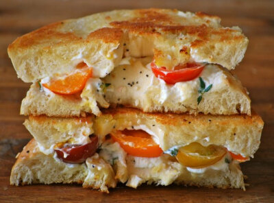 Grilled Bagel Sandwich