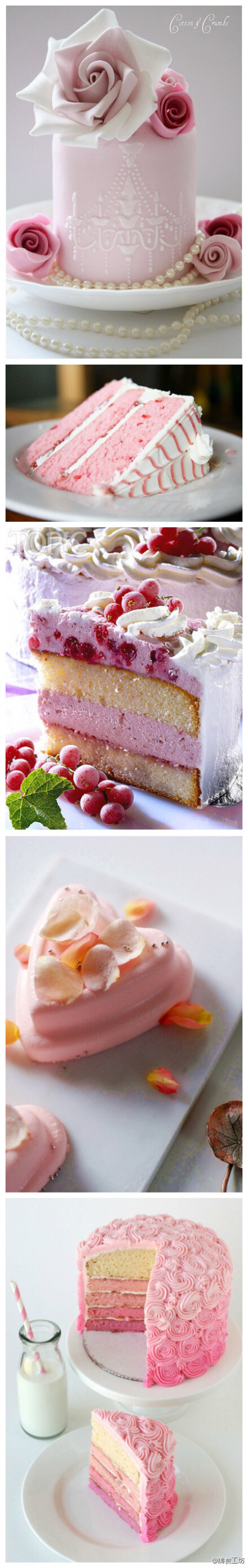 pink，超爱的，粉色蛋糕，好梦幻的说！
