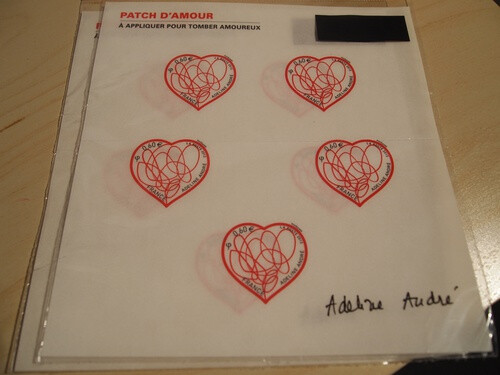 法国情人节心型邮票