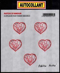  法国情人节心型邮票