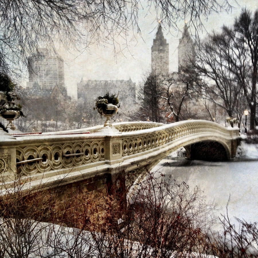 Snowy Bow Bridge"