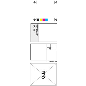 独家美国官网同步创意纹身贴 CMYK 印刷 条码组