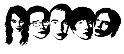 先来一张全家福——penny，leonard，sheldon，howard and raj。