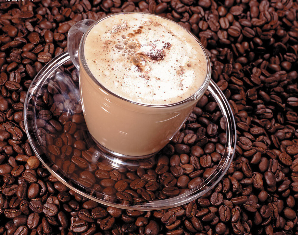 雪翼儿 咖啡 杯子 咖啡豆