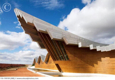 Ysios winery building design by Santiago Calatrava. Laguardia, Rioja alavesa. Alava, Euskadi, Spain