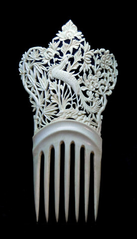 Chinese Ivory Export Comb