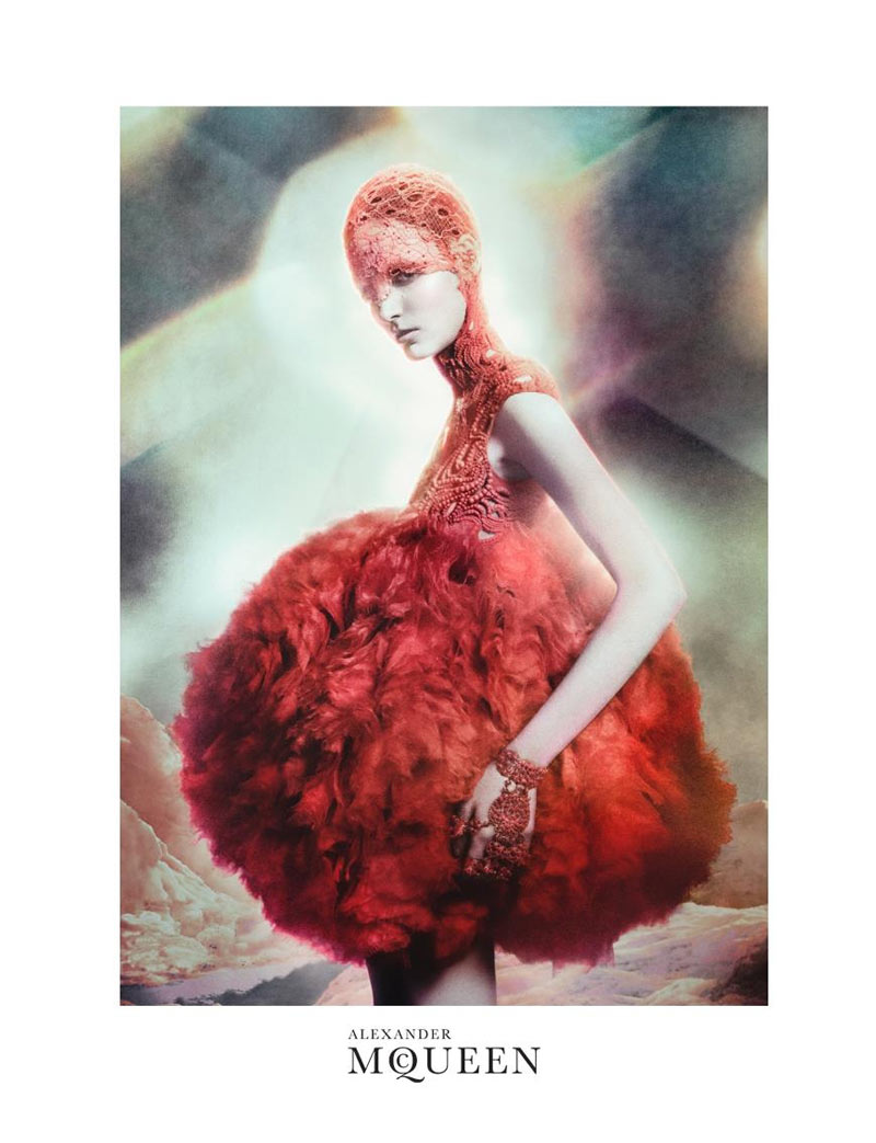 Zuzanna Bijoch for Alexander McQueen Spring 2012 Campaign by David Sims