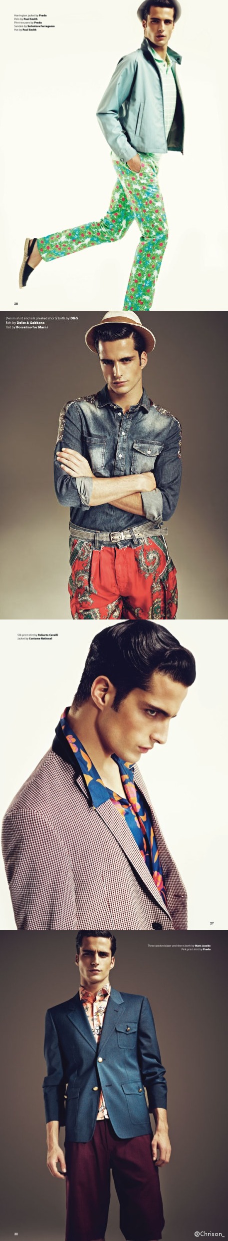 Essential Homme January/February 2012 "Polished Personality" Feat. Janice Fronimakis by Andoni & Arantxa 复古得花花世界