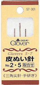 Clover 57-301，皮革用缝针组套。