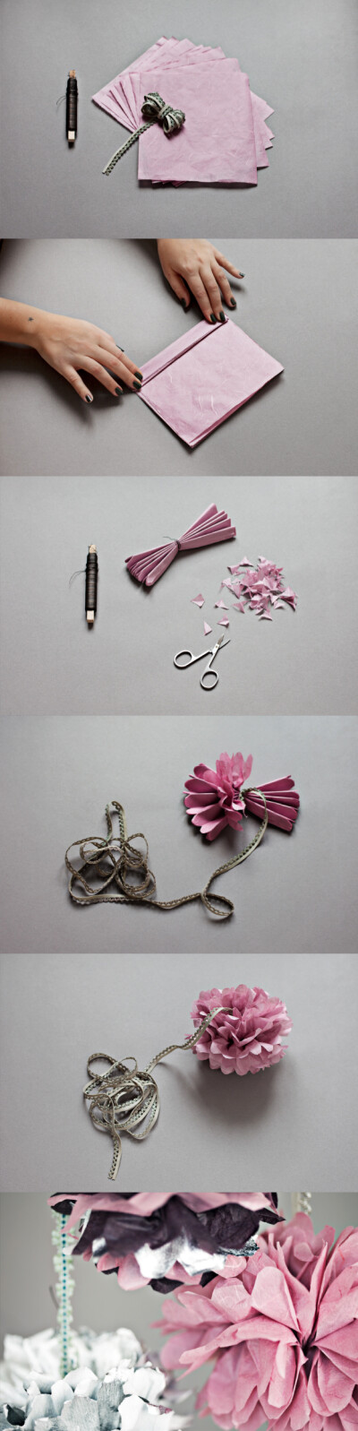 Photo lönngren widell photography，DIY Pom Pom，节日里的装饰花。