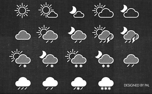 晴雨表符号标志图片