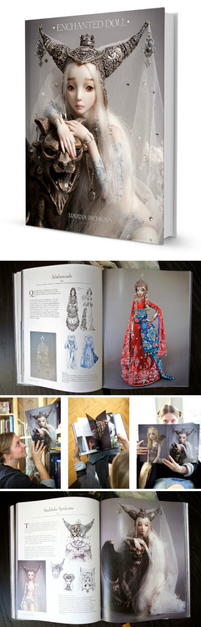 大家都知道SD，不过有多少人知道俄罗斯艺术家Marina Bychkova做的BJD呢？她所做的BJD名为：Enchanted Doll 翻译过来就是“被施了魔法的人偶。The Enchanted Doll Book 网址http://t.cn/z0kmSAB