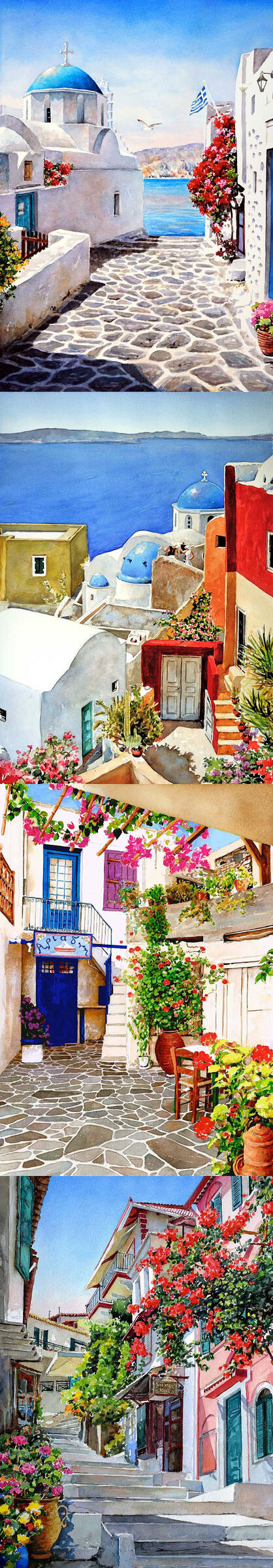 希腊街角，超级美！