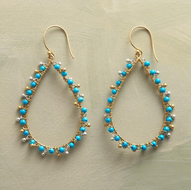 From sundancecatalog.com-Turquoise Sundrop Earrings