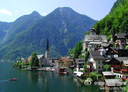 奥地利哈尔施塔特（Hallstatt）小镇