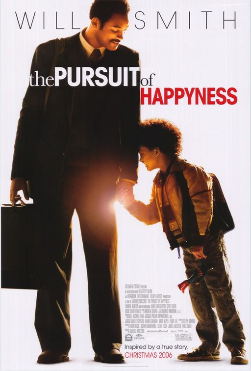 《当幸福来敲门》（The Pursuit of Happyness）取材真实故事。故事的主角就是当今美国黑人投资专家Chris Gardner。成功诠释出一位濒临破产、老婆离家的落魄业务员，如何刻苦耐劳的善尽单亲责任，奋发向上成为股市交易员，最后成为知名的金融投资家的励志故事。该片获得2006年奥斯卡最佳男主角提名。另有同名大陆电视剧和同名图书。