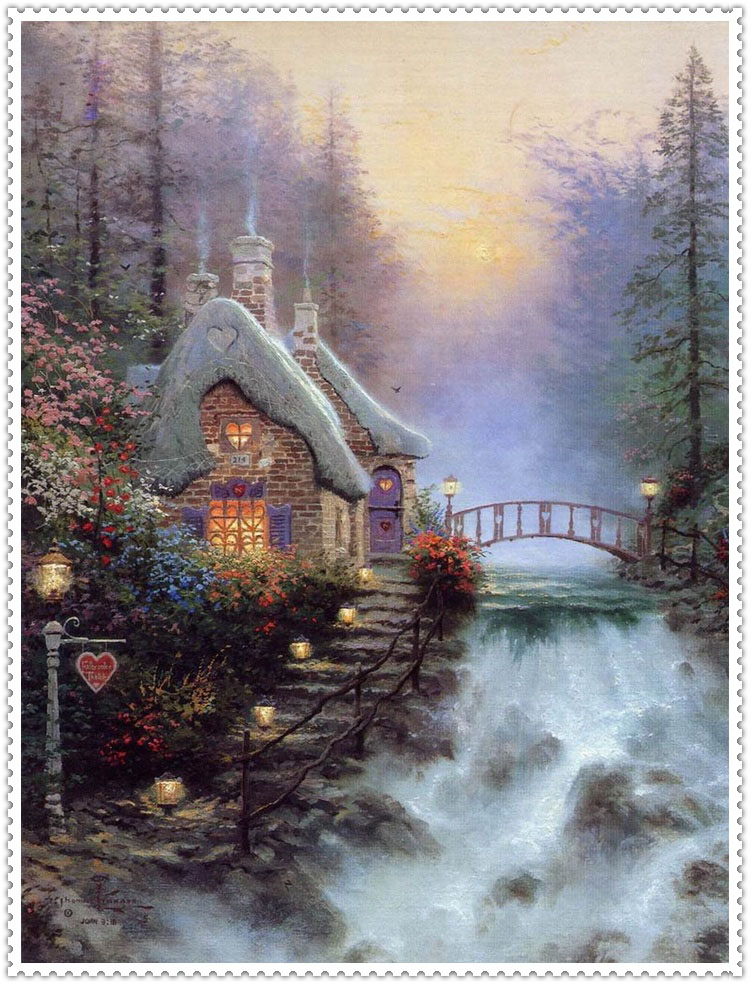 托马斯·金凯德(Thomas Kinkade)田园风景