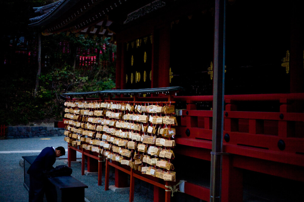 日本。鹤岗八幡宫。