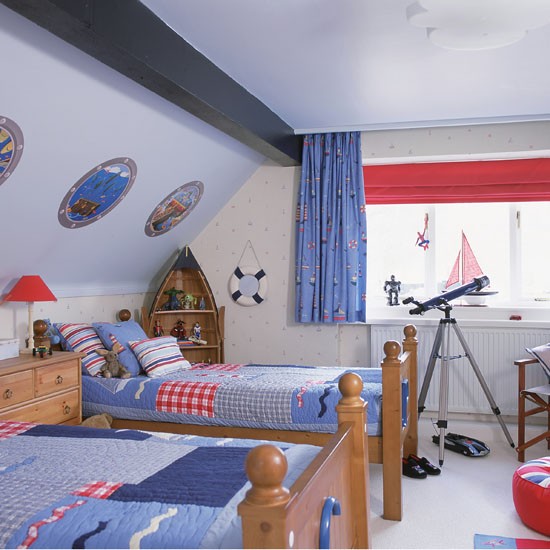 Smart twin room of boy's bedroom