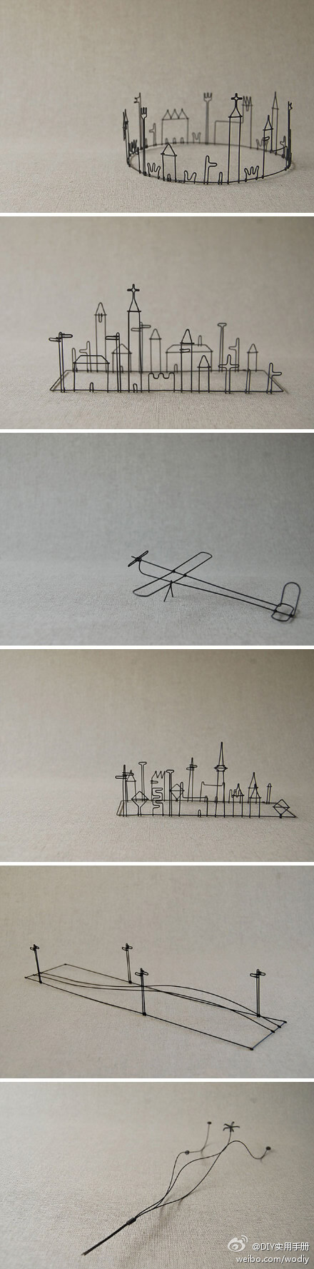 铁丝也可以成为艺术品~