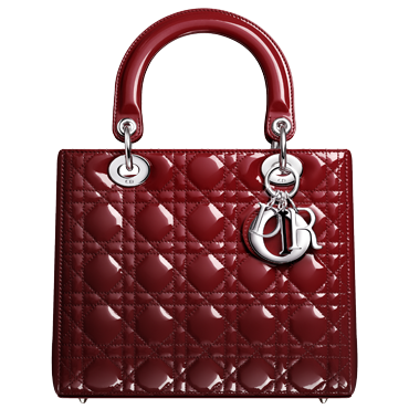 lady Dior 酒红色中号