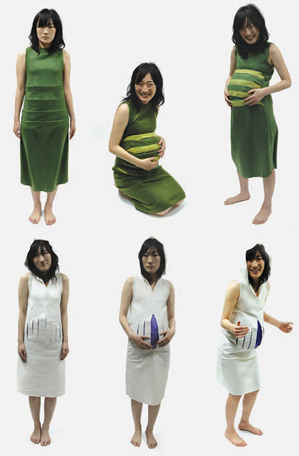 可扩张的孕妇装，名为《Skin》，怀孕的不同阶段有不同的形态，来自女设计师Marisol Rodriguez在09年的概念设计