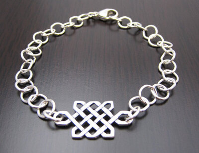 Celtic Love Knot Bracelet by stringofjewels on Etsy