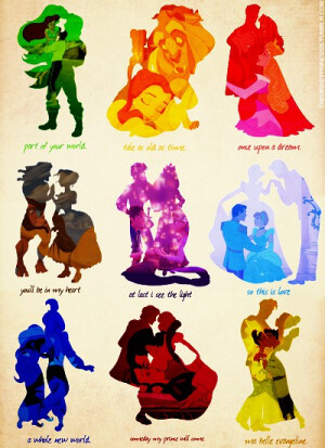 迪士尼的公主与王子们~~