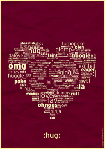 字体风格海报设计欣赏——2012情人节献礼！