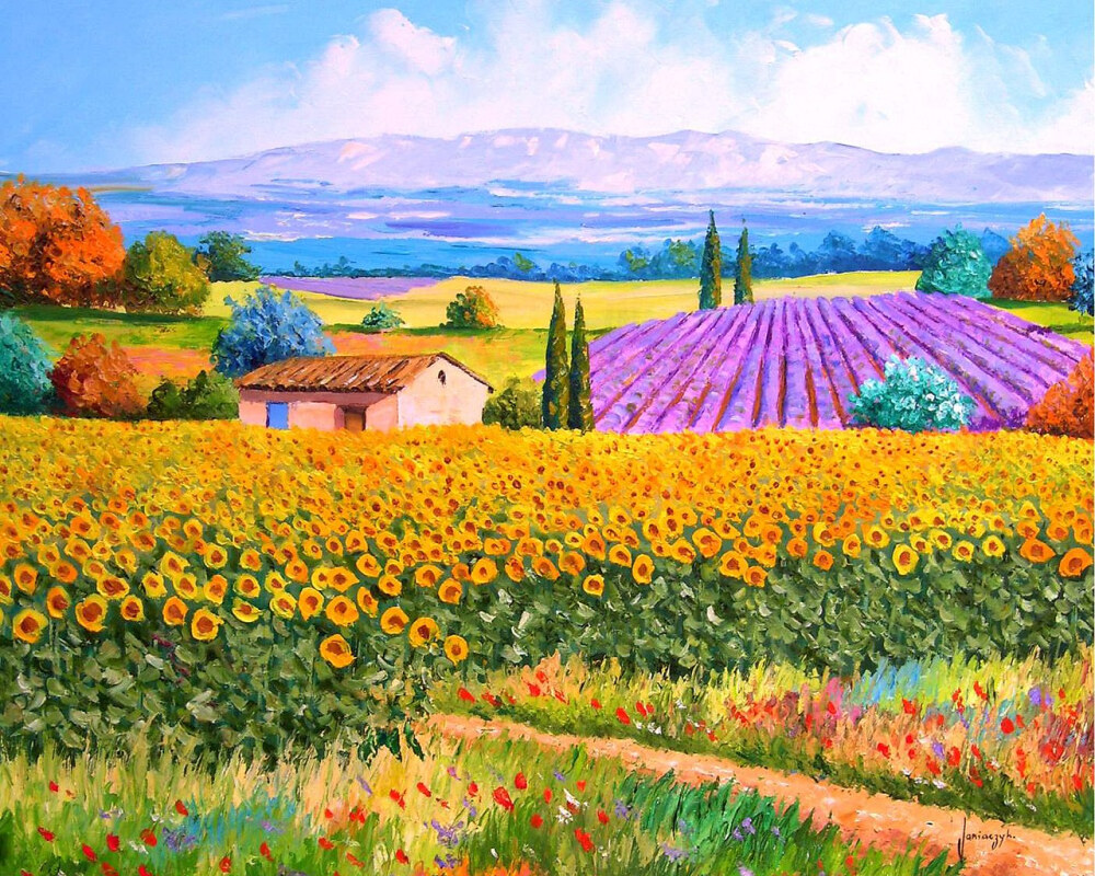 童话法国田园油画